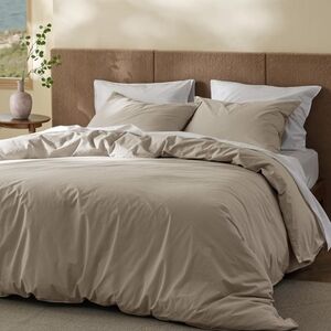 Bedsure Cotton Duvet Cover California King - Luxury Slub Weave 100% Cotton Duvet